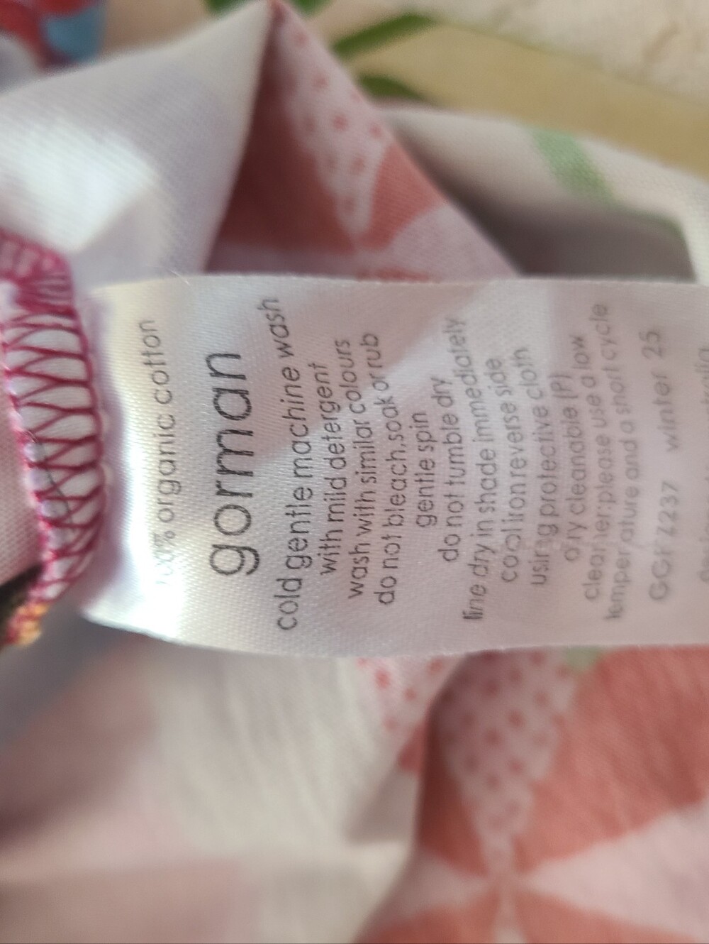 Gorman Heirloom Quilted Print Oversized Tee Rare Find! - Picture 5 of 6